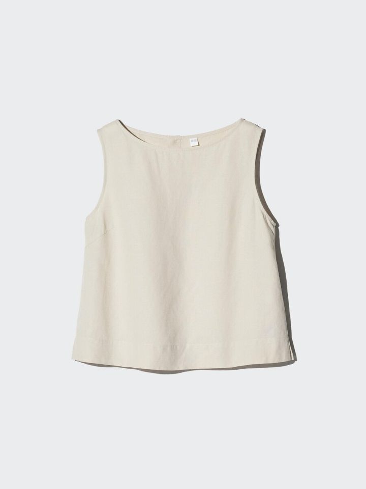 2026春ユニクロ大人女性おすすめリネンブレンドブラウス