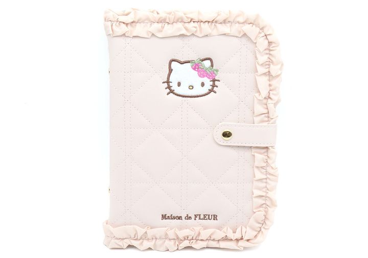 宝島社ムック付録のMaison de FLEUR×HELLO KITTY いちごマルチケースBOOK PINK2