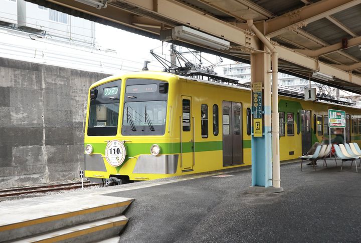 流鉄流山線の車両（流山駅構内）