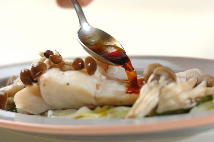 エスニック風タラのレンジ蒸しの作り方2