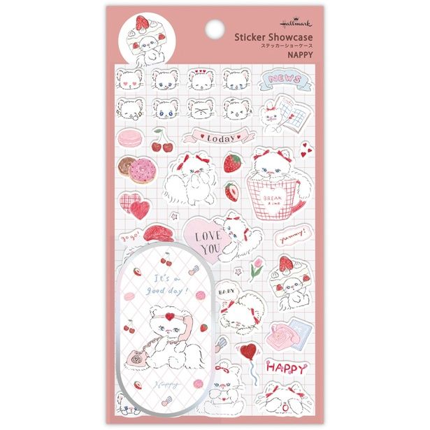 NAPPY「Sticker Showcase(ステッカーショーケース・NAPPY キャット)」(330円)