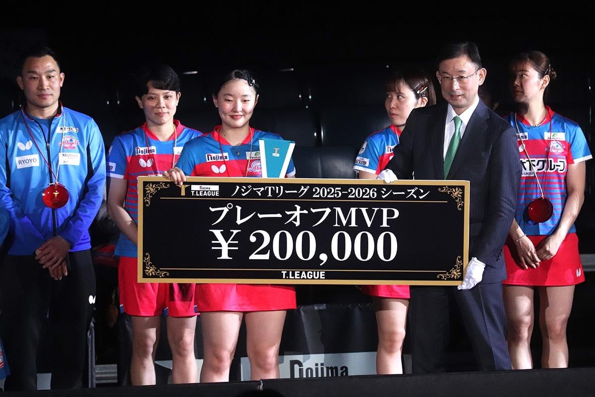 プレーオフMVPの張本美和が振り返る最高峰の死闘 早田ひなとのWエース
