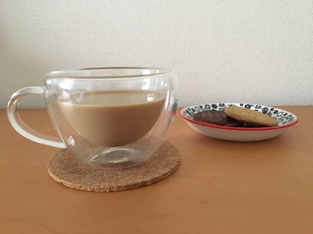 ダイソー ダブルウォールグラス 100均 おうちカフェ