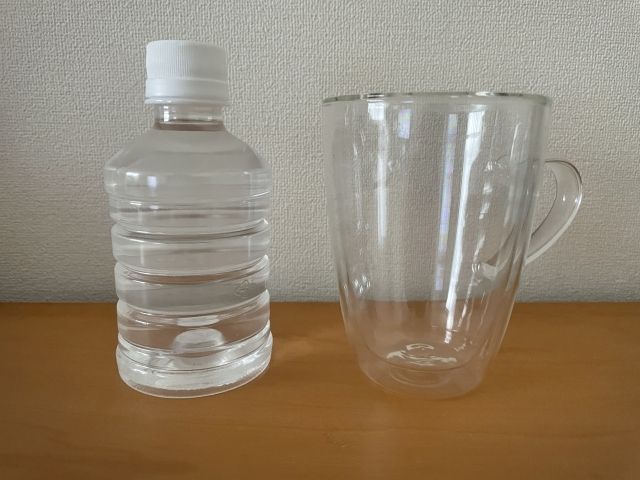 ダイソー ダブルウォールグラス 100均 320ml