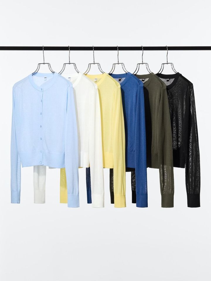 2026ユニクロ春大人女性おすすめシアークルーネックショートカーディガン