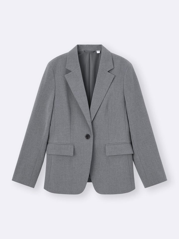 ウォッシャブルテーラードジャケットZ／06 GRAY