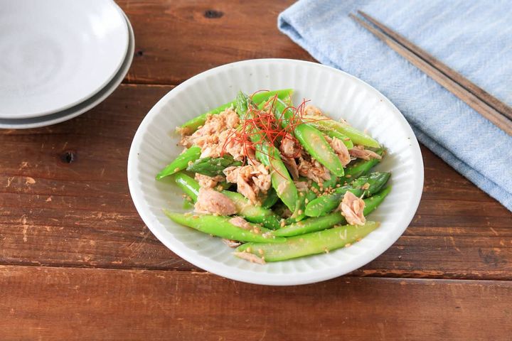 アスパラとツナのナムル