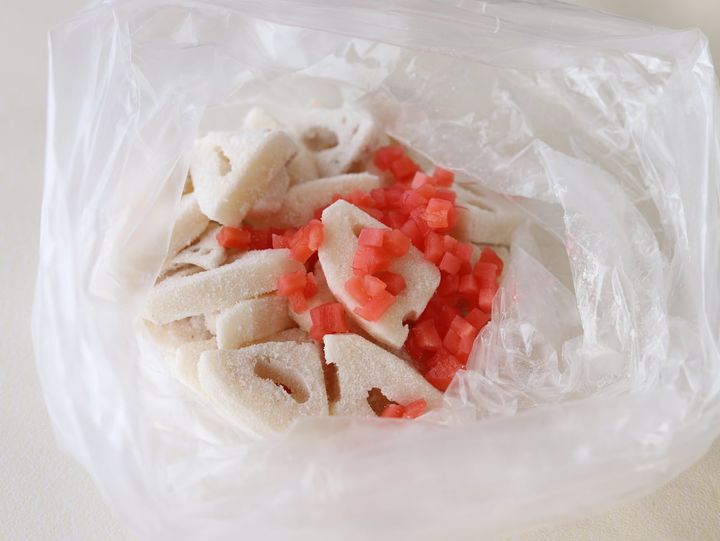 「れんこんの紅しょうが焼き」レシピ