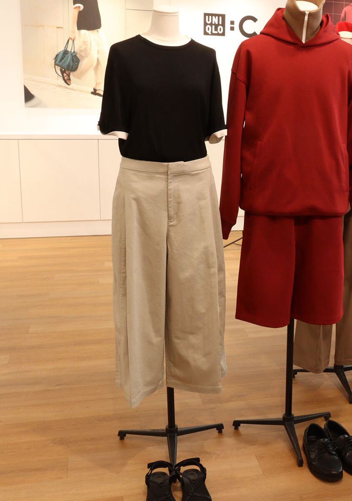 ユニクロ：シー ボクシーＴ レイヤードコーデ