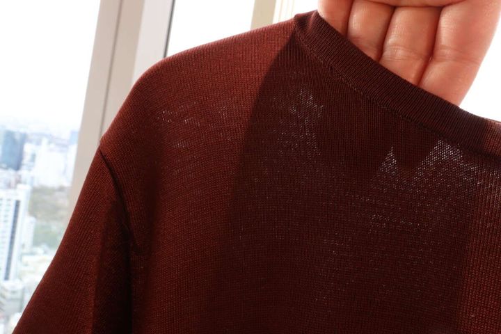 ユニクロ：シー ボクシーＴ 透け感