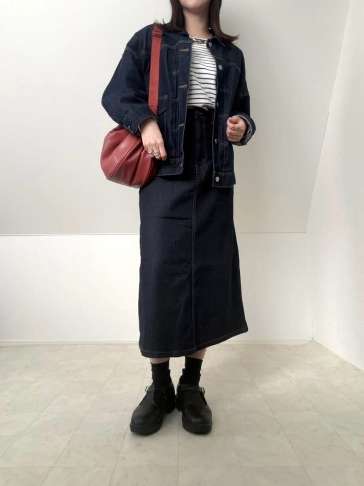 デニムスカートコーデ3