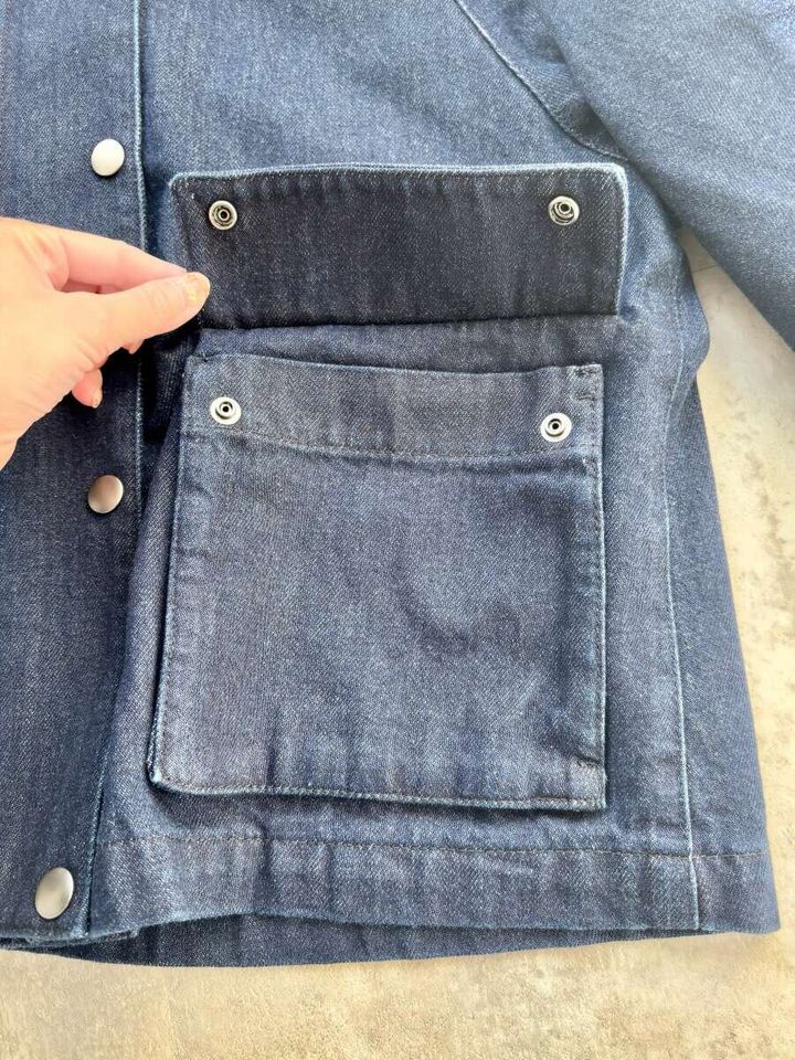 ユニクロ ユーティリティショートジャケットデニム 着用イメージ