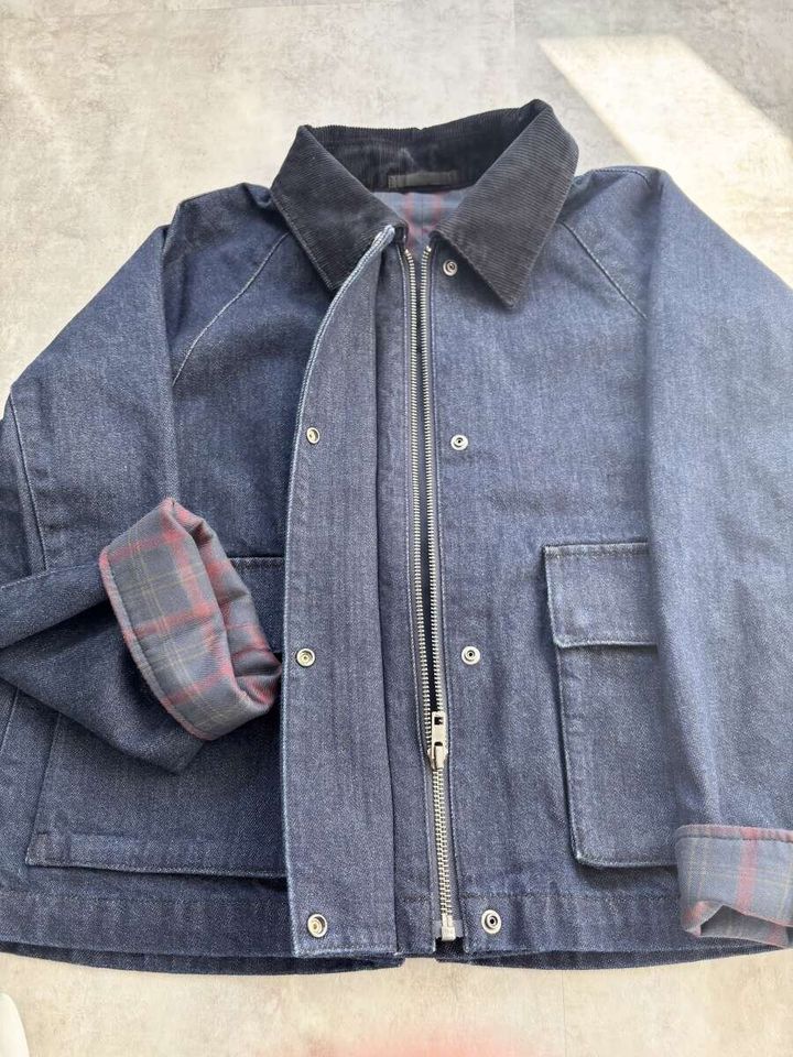 ユニクロ ユーティリティショートジャケットデニム 着用イメージ