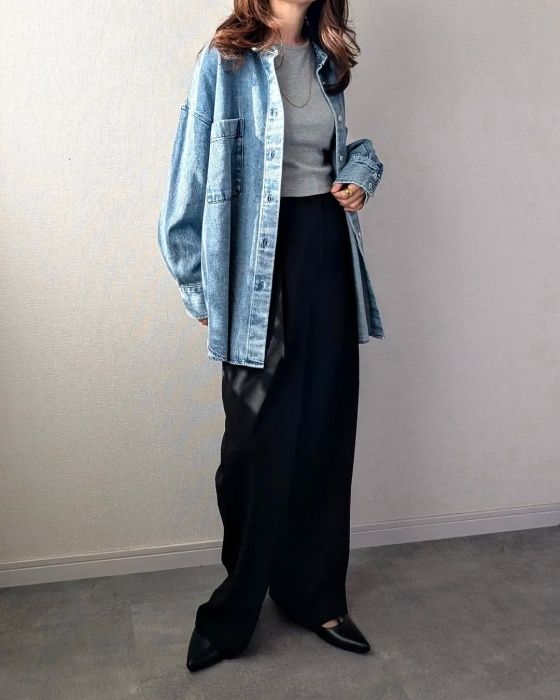 GU「リブクロップドT(長袖)」