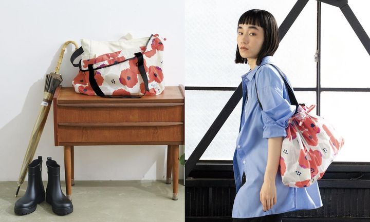 画像: パッカブルレインバッグカバー（ピオニ レッド）¥ 1,760 出典：ダブリュバイダブリュピーシー