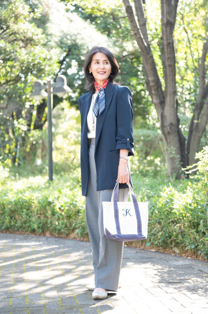 有村一美さん_ZARAジャケットコーデ