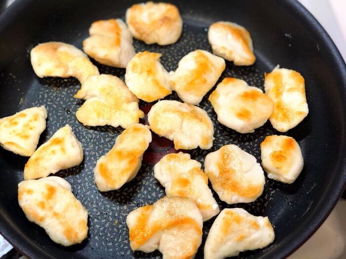 鶏ささ身で『ねぎだくマヨポンささみ』ができちゃった！この味付け最高です♡