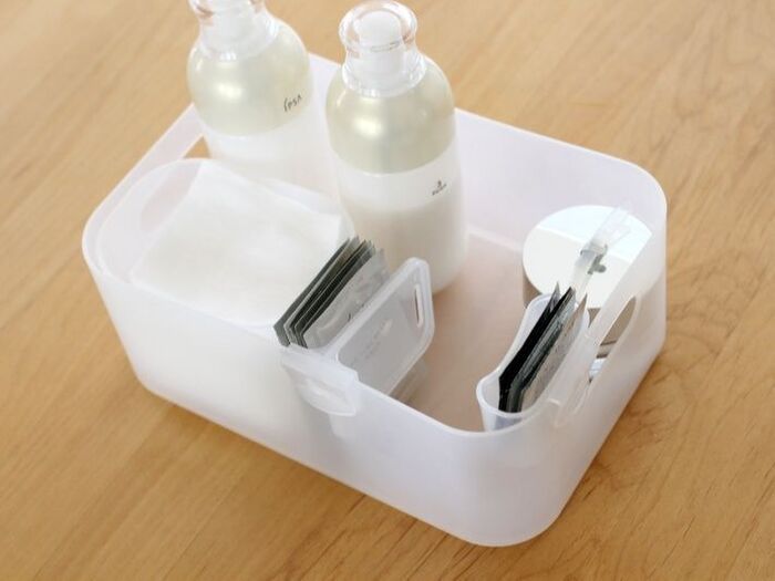 仕切りを使えば倒れない