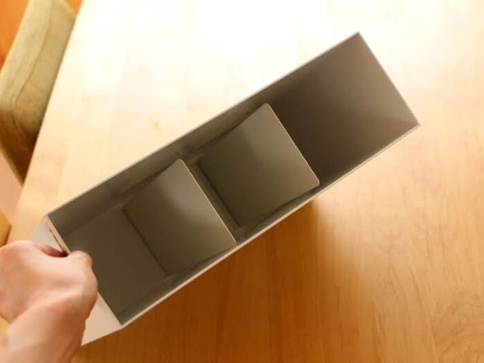 ボックスを傾けてもピタッと