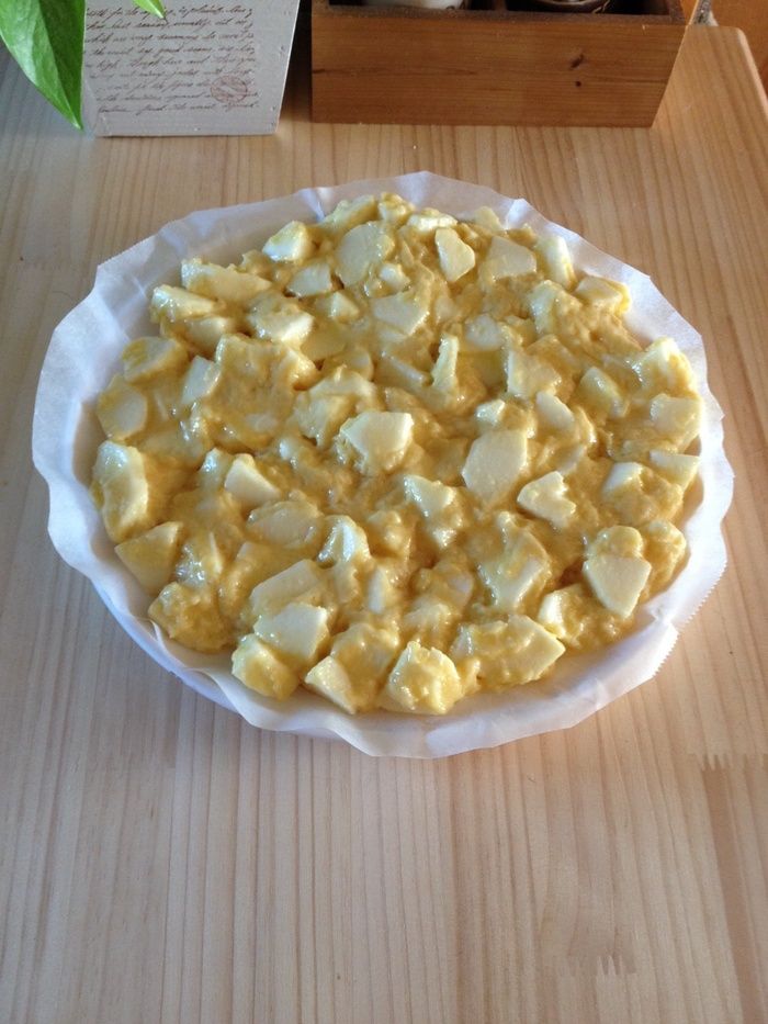 ホットケーキミックスを入れて混ぜる