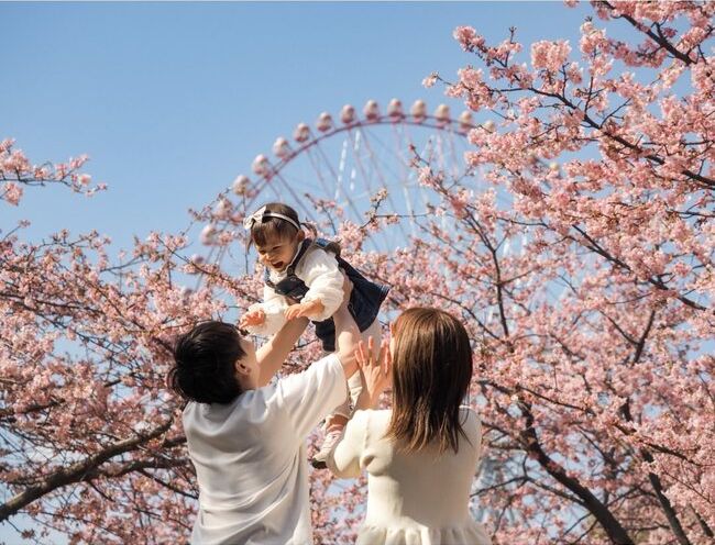 春の花と赤ちゃん・子ども_5