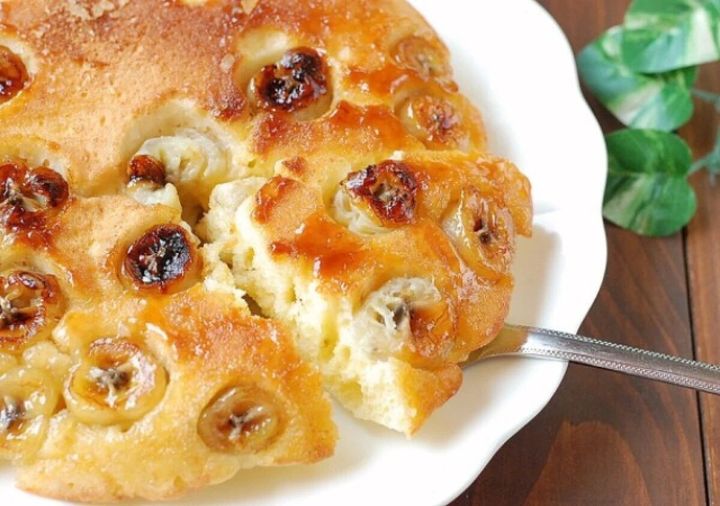 キャラメルバナナケーキ