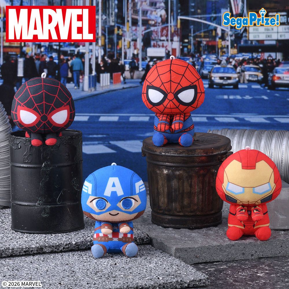 手足が自由に動かせるスパイダーマンやアイアンマン！セガプライズ