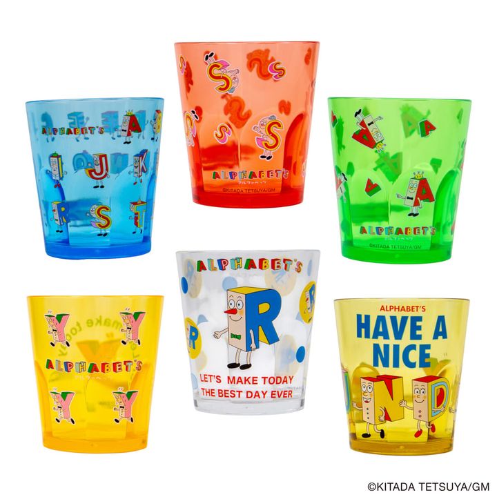 スケーター「アルファベッツ」アクリルコップ