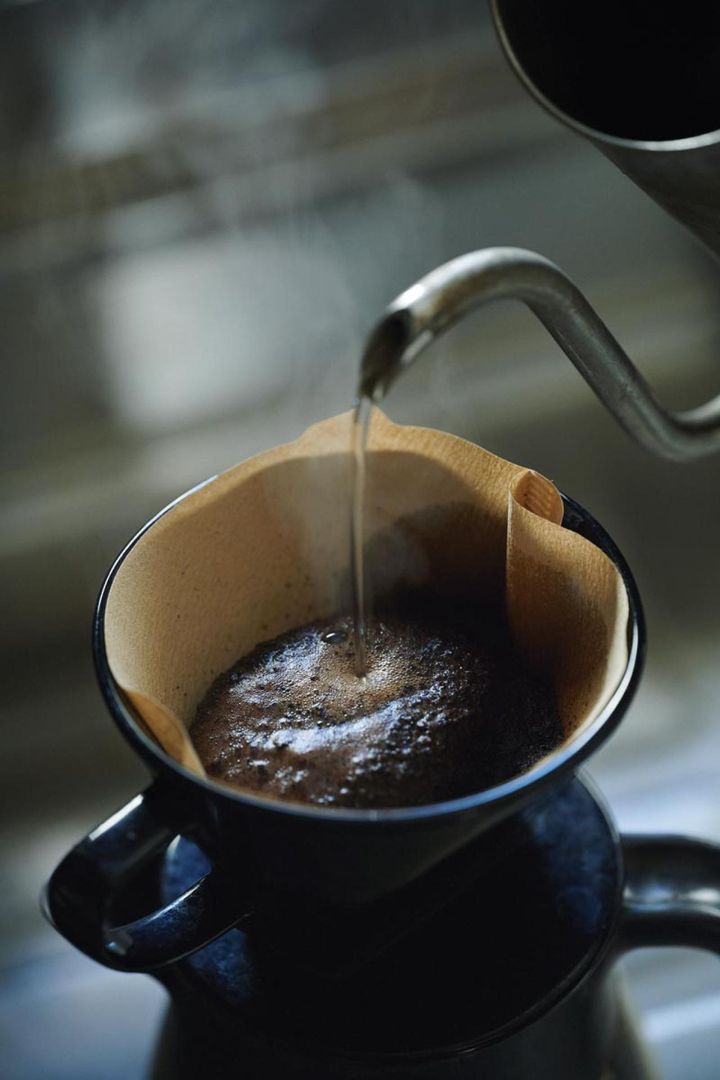 家中にコーヒーの香りが満ちるだけで幸せな気持ちに。香りの効果はすごい! （撮影／馬場わかな）