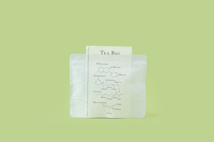 「TEA BAG STRAIGHT 煎茶」のパッケージ