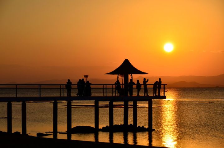 石垣島 フサキビーチリゾート 桟橋 サンセット