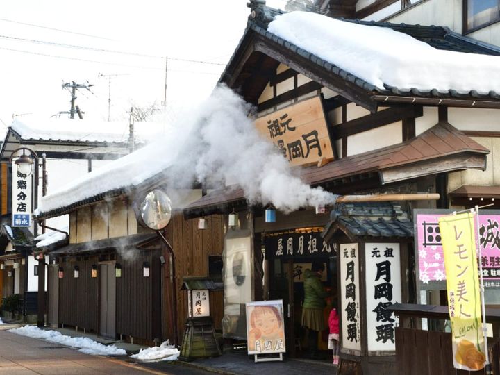 新潟県新発田市の「月岡温泉」は、大正時代に石油掘削中に湧出した比較的新しい温泉地です。国内屈指の硫黄含有量を誇る名湯として知られており、美肌効果があるとされるエメラルドグリーンのお湯も特徴的。新潟の美食と癒やしを楽しめる人気スポットです。