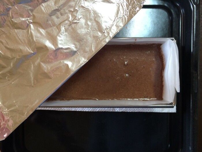 型に流して焼く