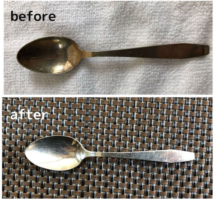 『くすんだスプーン』がピカピカに大復活♡歯磨き粉vs口紅！？シルバーの黒ずみ落とし選手権の結果は…