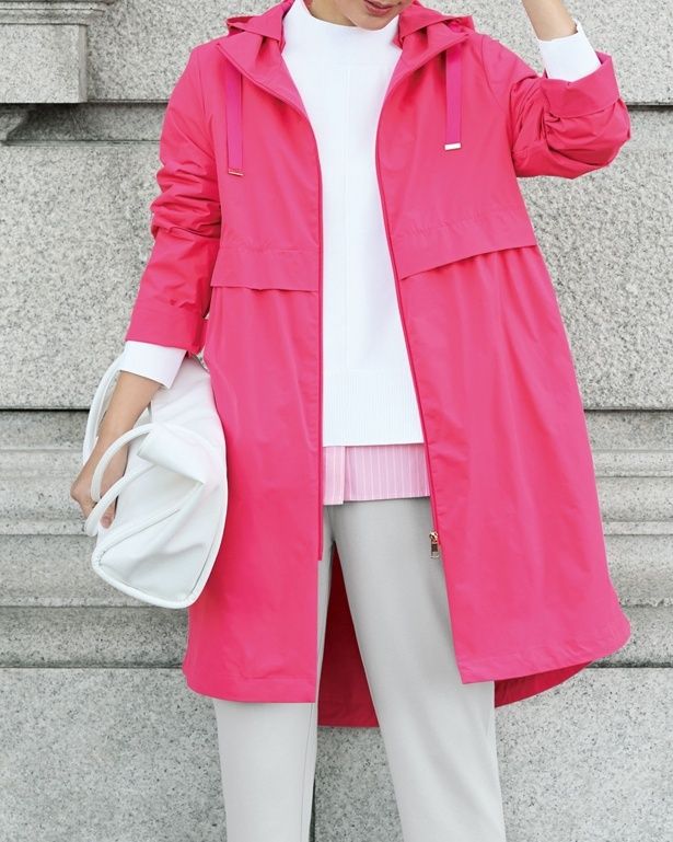 「花粉がつきにくいはっ水UVカットストレッチ軽量コート」(5990円)