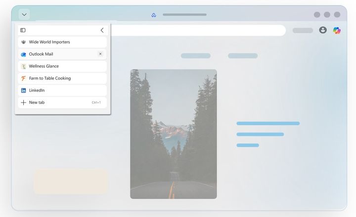 Edge 垂直タブ・設定