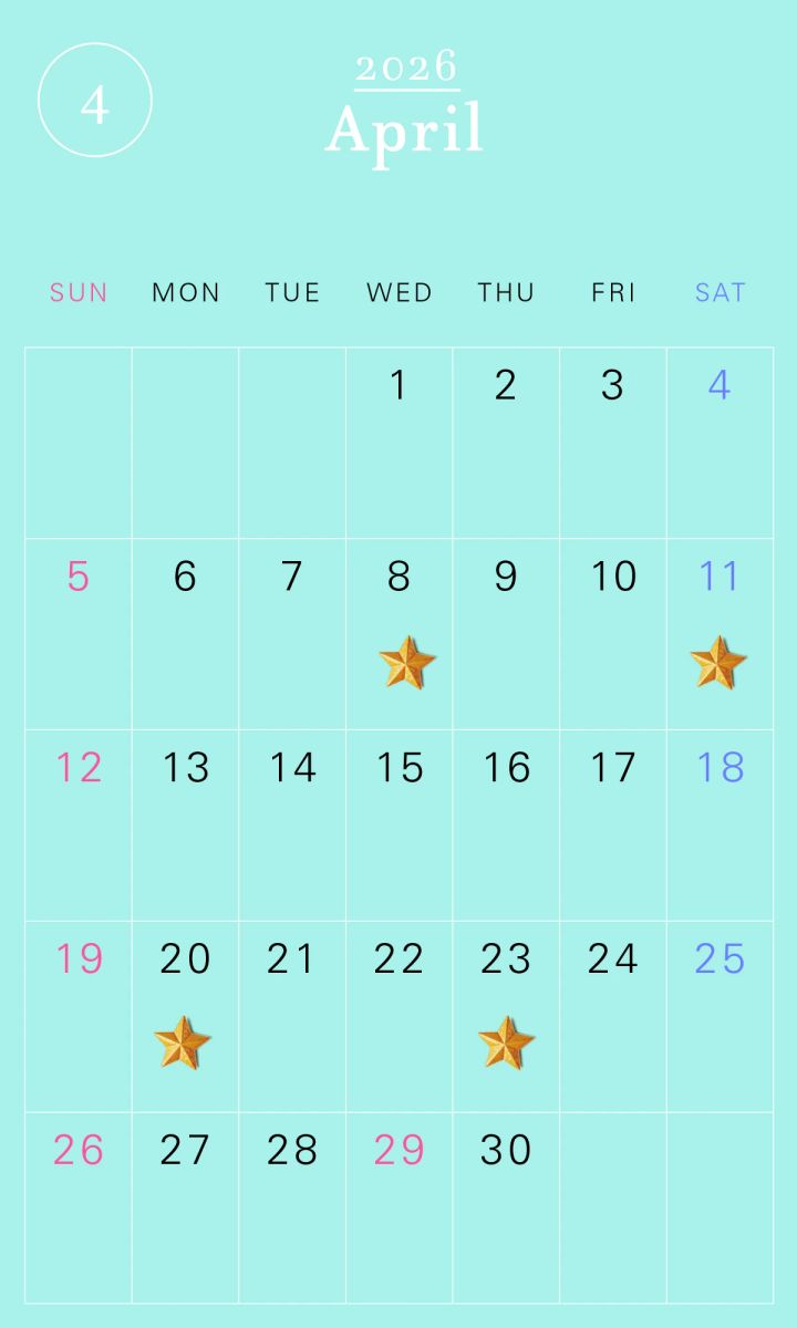 マキア 一粒万倍日カレンダー 2026年4月カレンダー ラッキーカラー ラッキーアイテム