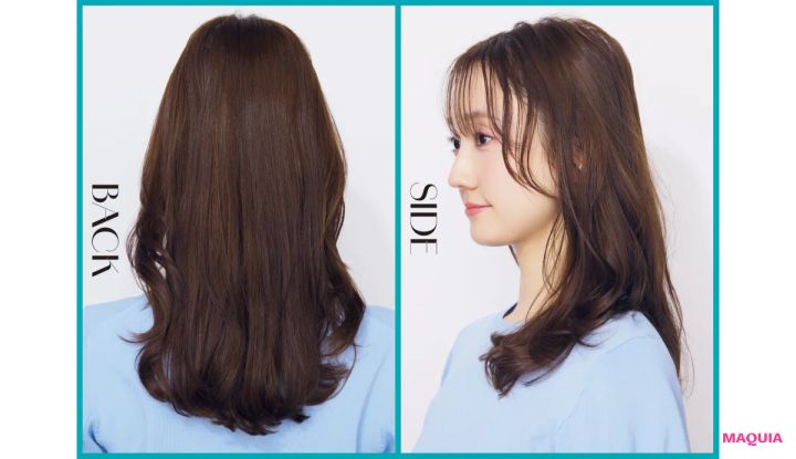 「リファカールアイロン プロ」使った多幸感×今どきニュアンス巻き 仕上がり バック サイド