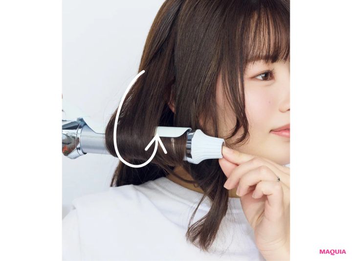 「リファカールアイロン プロ」使った多幸感×今どきニュアンス巻き セミロング 毛先は少しずつ内巻き