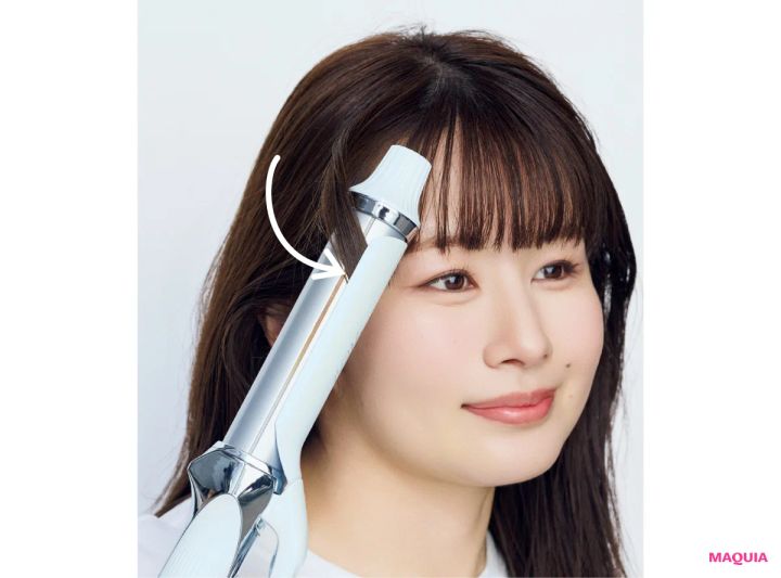 「リファカールアイロン プロ」使った多幸感×今どきニュアンス巻き 顔周りはハーフカール