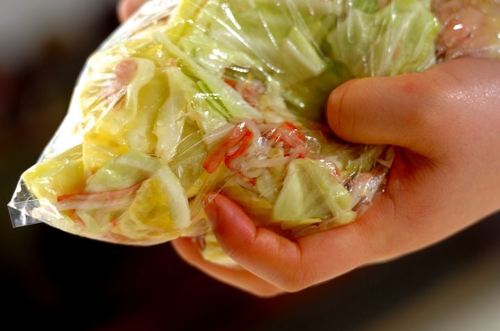 キャベツとツナの簡単酢サラダの作り方1