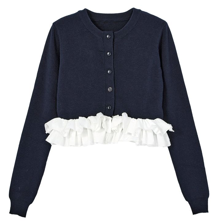 グレイルの裾フリルカーディガン