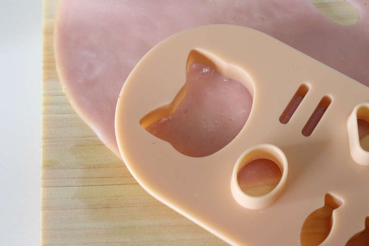 型抜きプレート（ねこ） 使用例