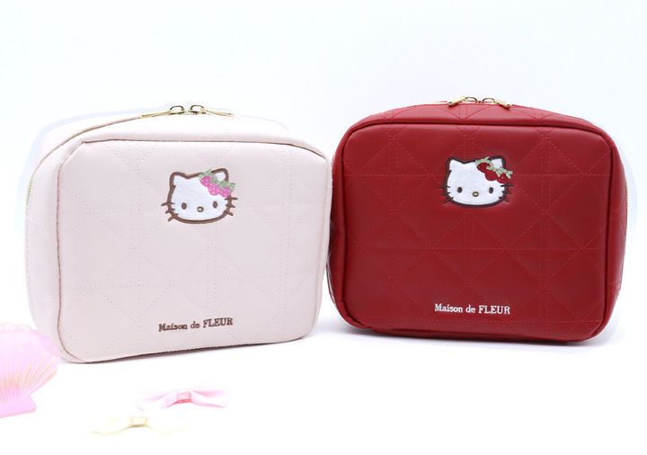宝島社 ムック付録 Maison de FLEUR × HELLO KITTY いちご宝物ケース