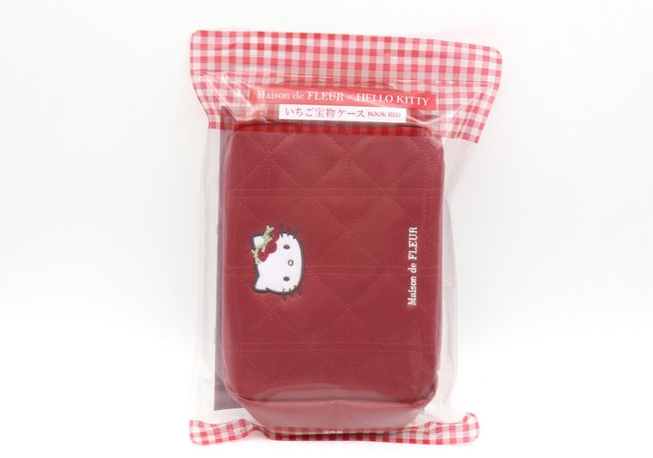 宝島社ムック付録のMaison de FLEUR×HELLO KITTY いちご宝物ケースBOOK RED1