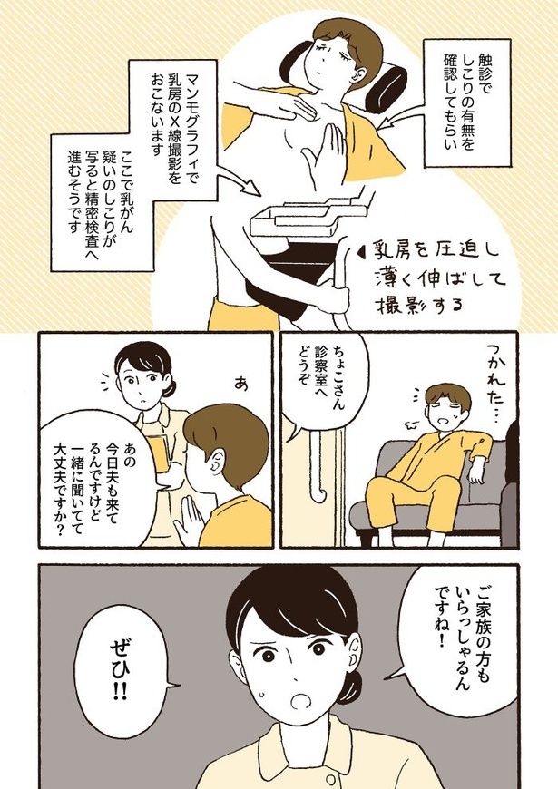 ep2初めての受診_07 画像提供：『日日是好日-39歳フリーランスカメラマン乳がんになる』／(C)原作：CHOCO・漫画：小川かりん