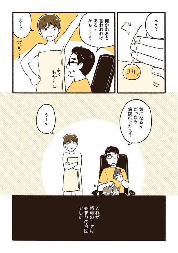 ep1左胸の違和感_11 画像提供：『日日是好日-39歳フリーランスカメラマン乳がんになる』／(C)原作：CHOCO・漫画：小川かりん