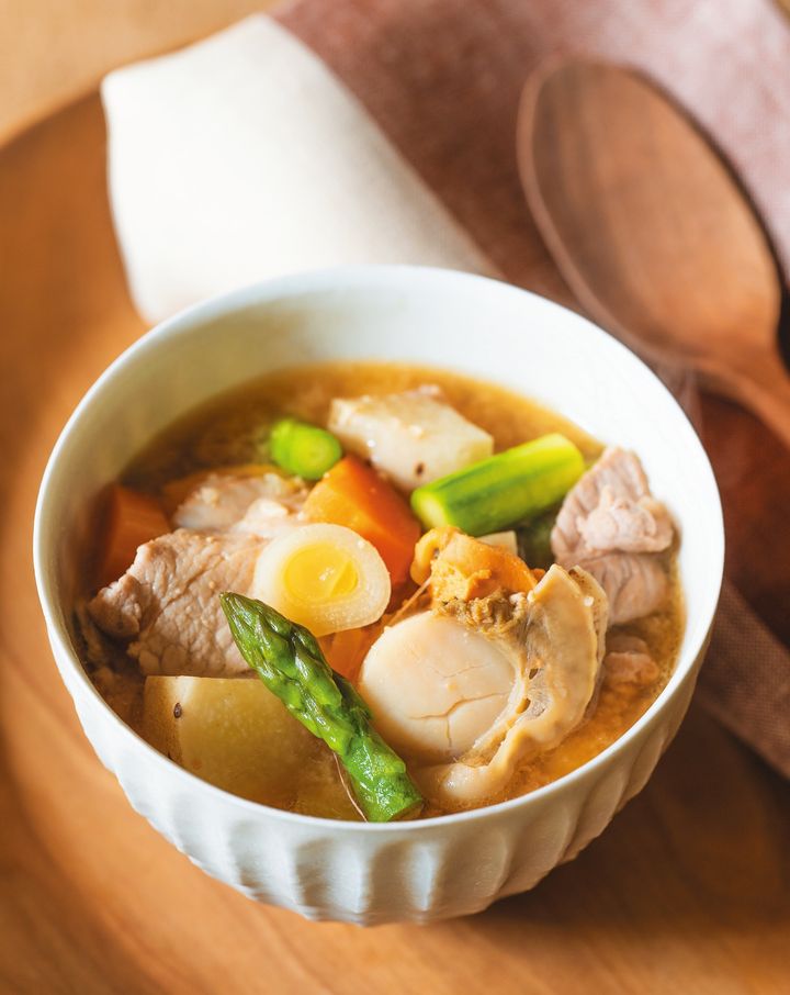 ホタテ入り豚汁