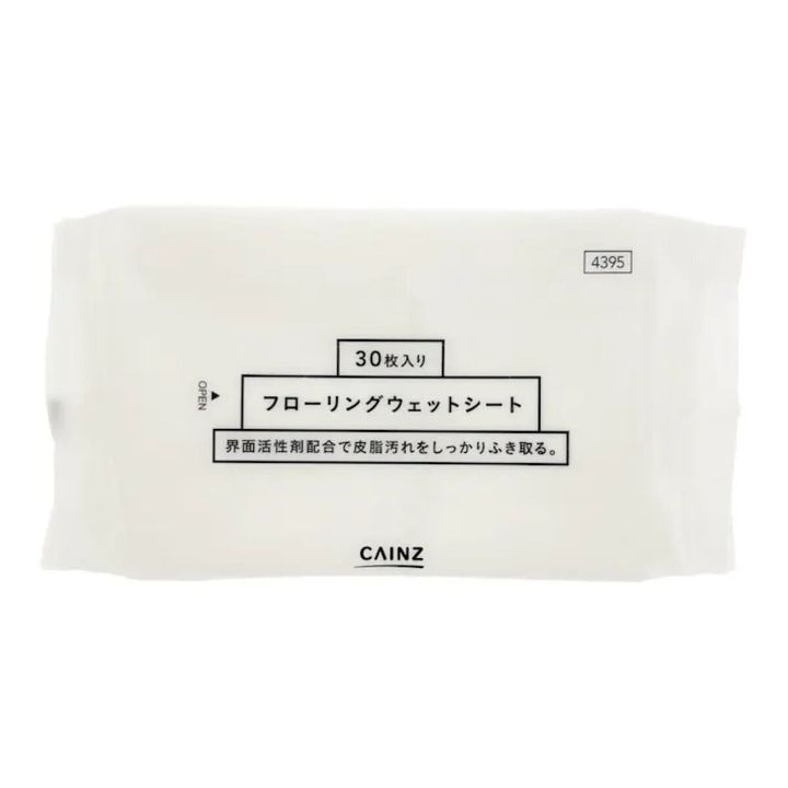 カインズのフローリングウェットシート 30枚入のビジュアル