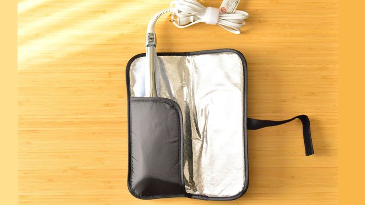 100均【セリア】ヘアアイロン耐熱ポーチが超便利！熱いまま収納できるかを検証